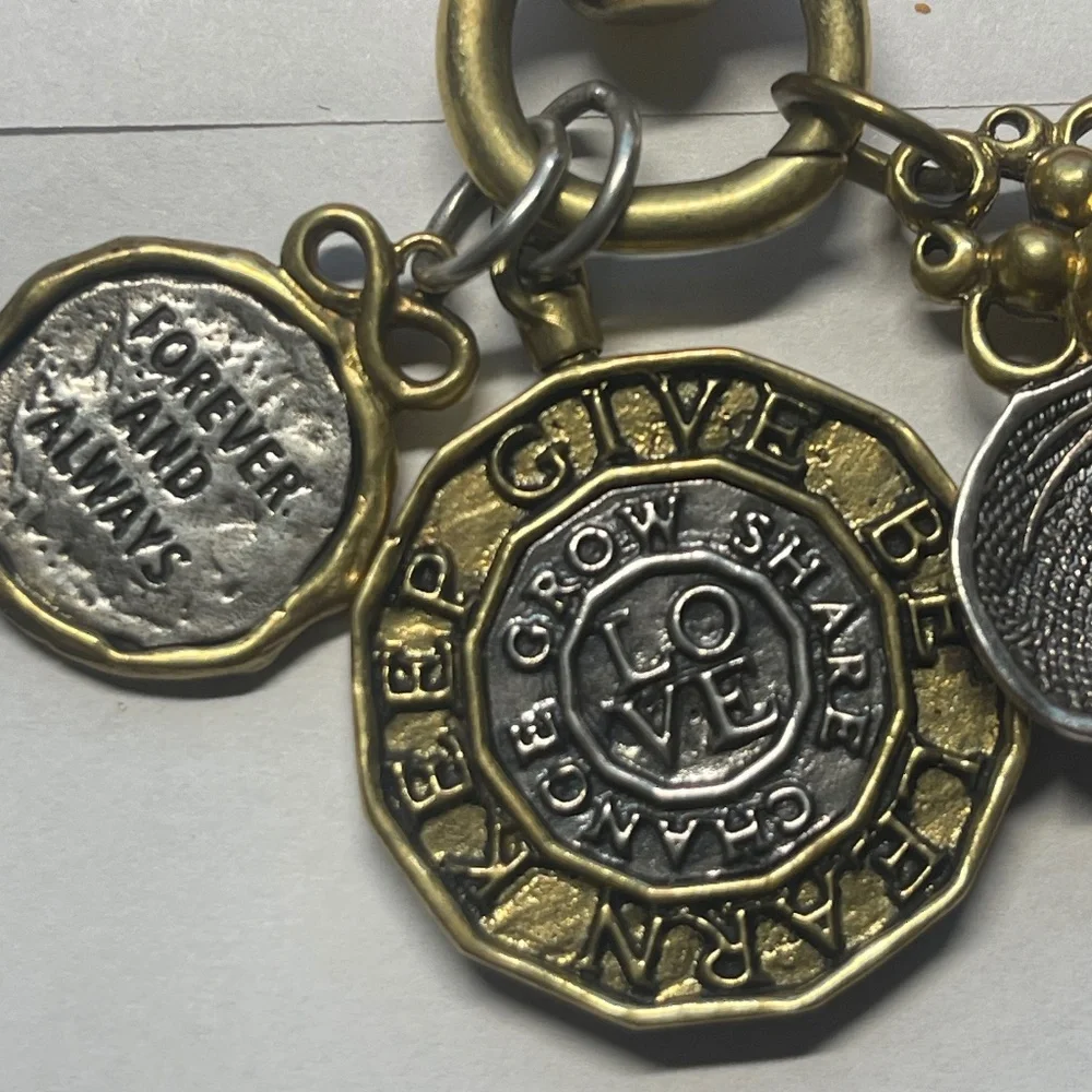 Waxing Poetic Charm Holder Necklace & 3 Charms - Picture 8 of 10